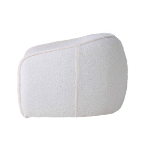 Mobital Duffy Fabric Lounge Chair w/Swivel Base, White
