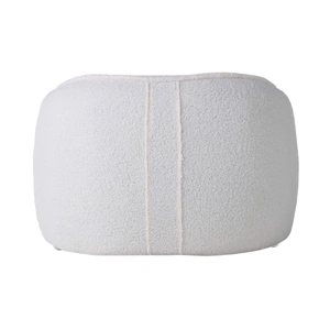 Mobital Duffy Fabric Lounge Chair w/Swivel Base, White
