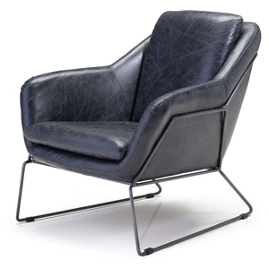Mobital Jasper Leather Armchair, Antique Black