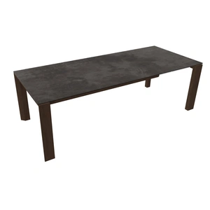 Calligaris Omnia W70.9-inch-94.5-inch Rectangular Ceramic/Wood Veneer Extendable Dining Table