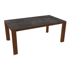 Calligaris Omnia W70.9-inch-94.5-inch Rectangular Ceramic/Wood Veneer Extendable Dining Table