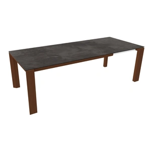 Calligaris Omnia W70.9-inch-94.5-inch Rectangular Ceramic/Wood Veneer Extendable Dining Table