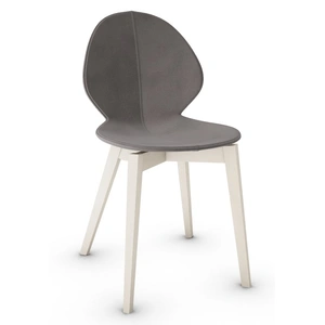 Calligaris Basil Polypropylene/Leather/Wood Dining Chair (Set of 2)
