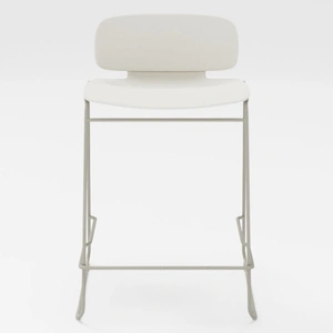 MDD Office Furniture Lena Short Backrest Kitchen Stool