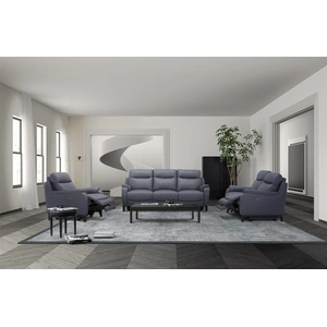 Beverly Hills Furniture Leonard Leather Power Reclining Living Room Set
