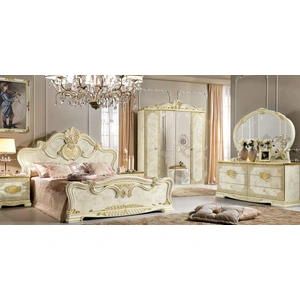 Camelgroup, Italy Leonardo Legno Wood Panel Bedroom Set, Beige