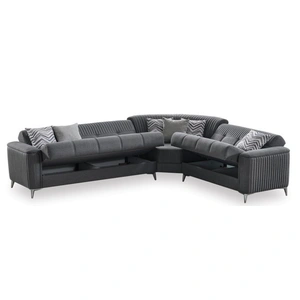 Casamode Levi Polyester Convertible Storage Sectional