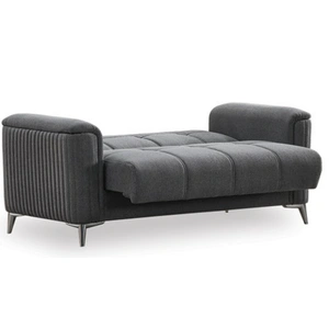 Casamode Levi Polyester Convertible Storage Loveseat