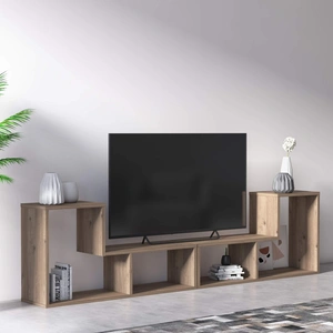 Mod-Arte Legon Modern Contemporary TV Unit with Storage in Oak