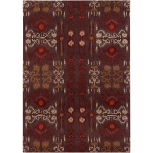 Chandra Lina Wool Rectangular Handmade Rug, 5' x 7'