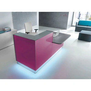 MDD Office Furniture Linea 72-inch Small Reception Desk w/Left Counter Top