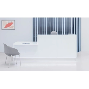 MDD Office Furniture Linea 104-inch Large Reception Desk w/Right Counter Top