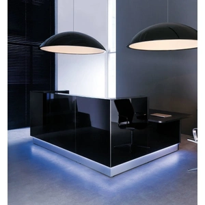 MDD Office Furniture Linea 108-inch x 73'' Large Reception Desk w/Left Counter Top