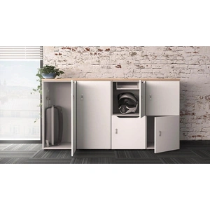 NARBUTAS Choice Office Single Row Locker w/Big Lockable Door & Cylinder Lock w/Retention