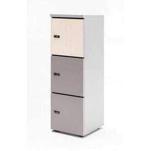 MDD Office Furniture Standard Office Locker Storage Cabinet w/3 Lockable Doors