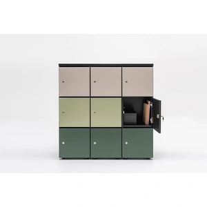 MDD Office Furniture Standard Office Locker Storage Cabinet w/3 Lockable Doors