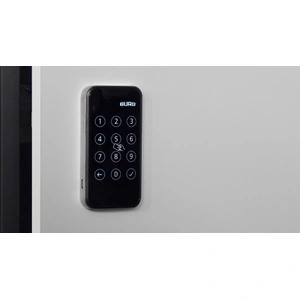 NARBUTAS Choice Office Single Row Locker w/3 Small Lockable Doors w/Electronic Keypad Lock