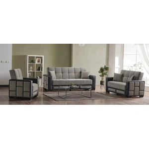 Casamode Loft Polyester/PU Convertible Storage Living Room Set