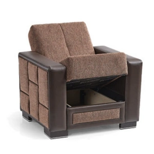 Casamode Loft Polyester/PU Convertible Storage Chair