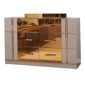 Galaxy Home Furnishings Lorenzo 6-Drawer Wood Veneer Dresser, River Sand