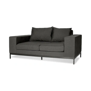 Mobital Jericho Sunbrella Fabric Loveseat, Charcoal Grey