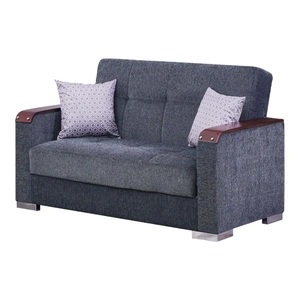 Empire Furniture, USA Munich Fabric Storage Sleeper Living Room Set, Grey