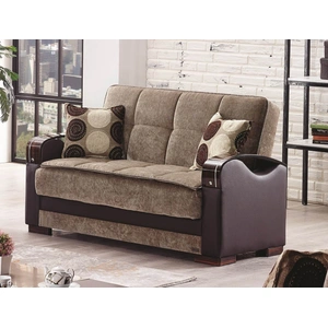 Empire Furniture, USA Rochester Fabric Storage Loveseat, Brown