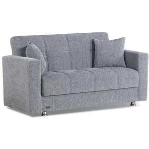 Empire Furniture, USA Niagara Fabric Storage Loveseat, Grey