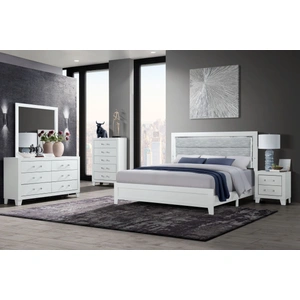 Global Furniture USA Luccia Wood Chest w/5 Drawers, White