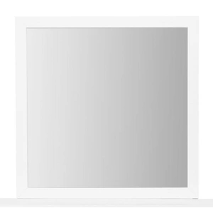 Global Furniture USA Luccia Wood Square Mirror, White