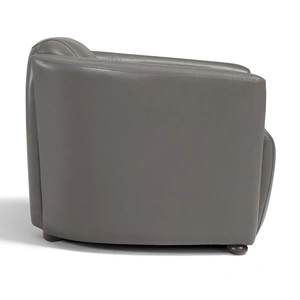 Diven Living Luna Leather Armchair, Spessorato Dark Grey