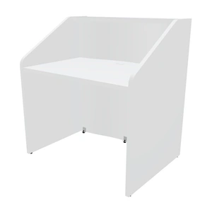 MDD Office Furniture Wave 40-inch Straight Small Counter Reception Desk