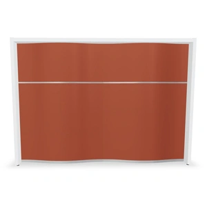 MDD Office Furniture Wave 61-inch Straight Counter Reception Desk