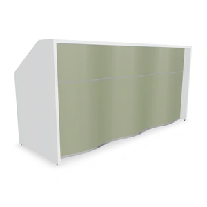 MDD Office Furniture Wave 90-inch Straight Counter Reception Desk