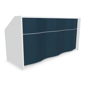 MDD Office Furniture Wave 90-inch Straight Counter Reception Desk