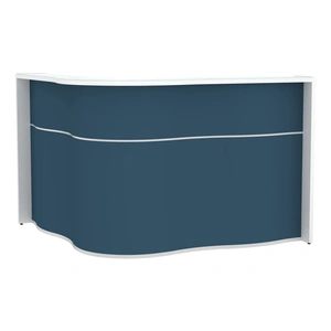 MDD Office Furniture Wave 62-inch Corner Counter Reception Desk