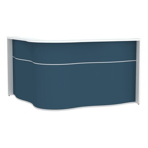 MDD Office Furniture Wave 71-inch x 71-inch Corner Counter Reception Desk