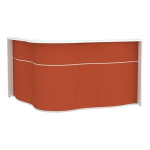 MDD Office Furniture Wave 71-inch x 71-inch Corner Counter Reception Desk