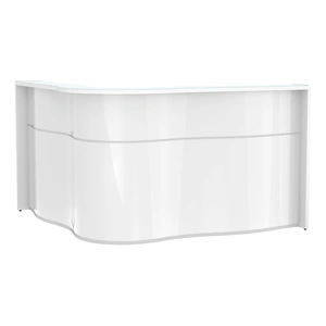 MDD Office Furniture Wave 71-inch x 71-inch Corner Counter Reception Desk