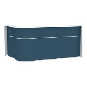 MDD Office Furniture Wave 92-inch Corner Counter Reception Desk