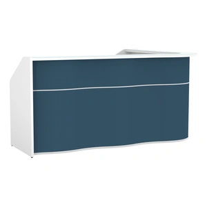 MDD Office Furniture Wave 92-inch Corner Counter Reception Desk