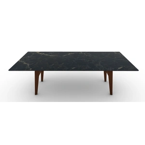 Calligaris Abrey W78.7-inch Ceramic/Wood Customizable Rectangular Dining Table