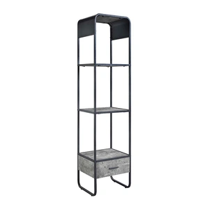 ACME Raziela Veneer Side Pier, Black/Concrete Gray