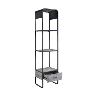 ACME Raziela Veneer Side Pier, Black/Concrete Gray