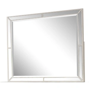 Galaxy Home Furnishings Madison Rectangular Wood Veneer Mirror, Beige