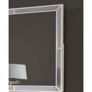 Galaxy Home Furnishings Madison Rectangular Wood Veneer Mirror, Beige