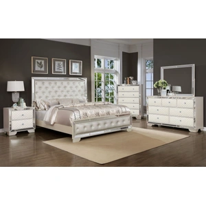Galaxy Home Furnishings Madison 2-Drawer Wood Veneer Nightstand, Beige