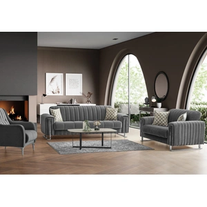 Empire Furniture, USA Madison Chenille Living Room Set, Grey
