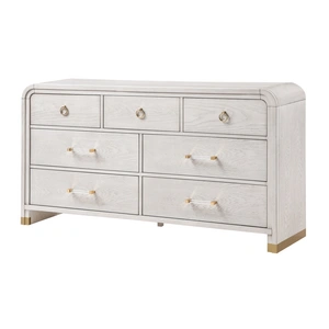 Global Furniture USA Malmo 7-Drawer Dresser in Oak