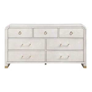 Global Furniture USA Malmo 7-Drawer Dresser in Oak